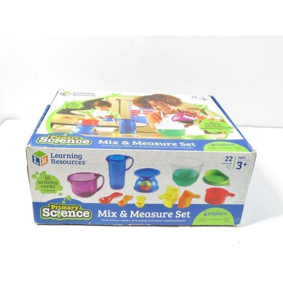 Learning Resources Primary Science Mix & Measure Set 22pc 10 Activity Cards New - Picture 3 of 6